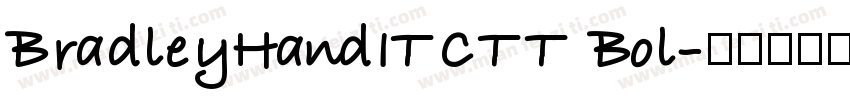 BradleyHandITCTT Bol字体转换